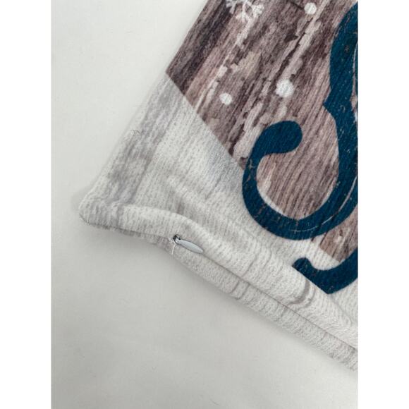 Emvency Pillowcase Throw Pillow Let is Snow Zip Closure Square 18 x 18 - Picture 3 of 6